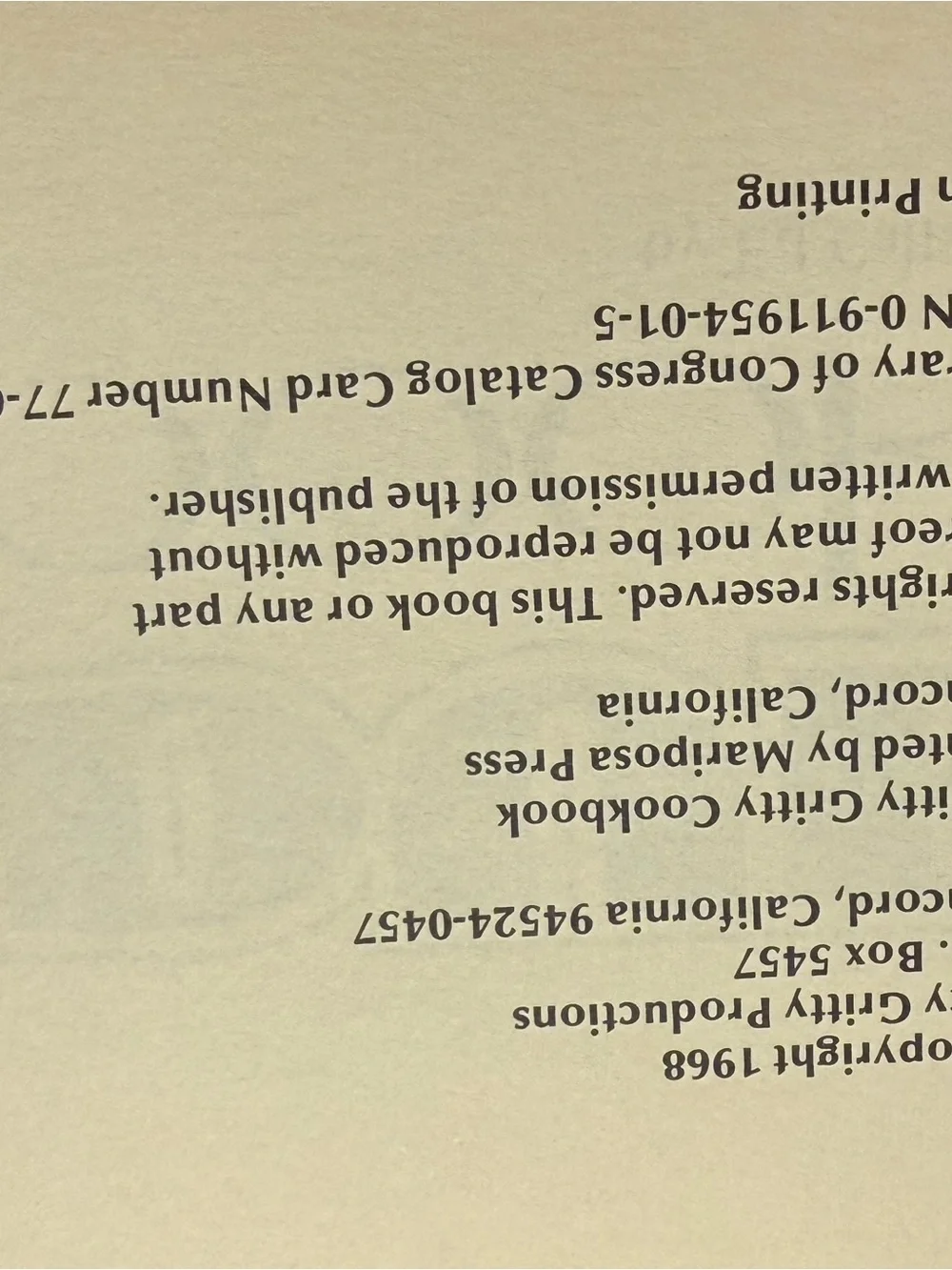 Vintage (1968) Fondue Cookbook
